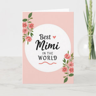 Cartão do Dia das Mães Floral Mimi Adorável