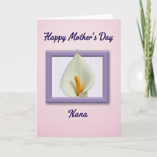 Cartão do Dia das Mães Floral para a Vovó