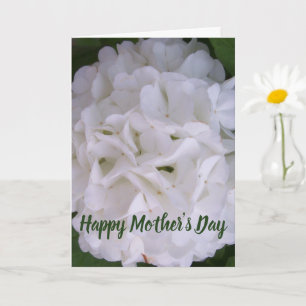 Cartão do Dia das Mães Floral Snowball Bloom Feliz