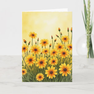 Cartão do Dia das Mães Florido Ensolarado