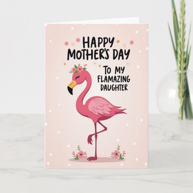 Cartão do Dia das Mães Fuchsia Bird (Frente)