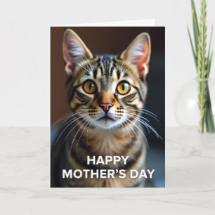 Cartão do Dia das Mães Gata Gentil