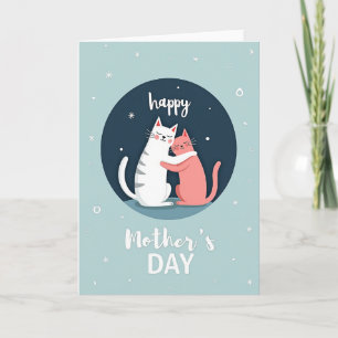 Cartão do Dia das Mães Gato Amoroso