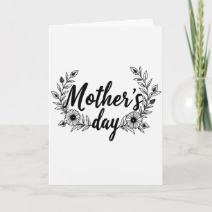 Cartão do Dia das Mães Glitter Script