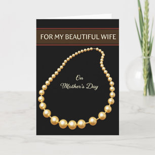 Cartão do Dia das Mães Golden Bead