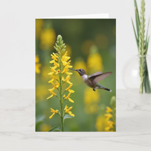 Cartão do Dia das Mães Golden Bloom Bird