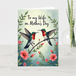 Cartão do Dia das Mães Jewel Birds