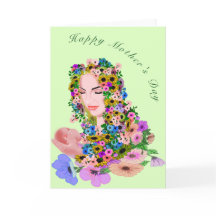 Cartão do Dia das Mães Mãe com Bebê