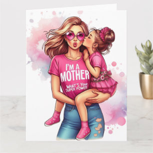 Cartão do Dia das Mães Melhor Mãe5 Super Mãe
