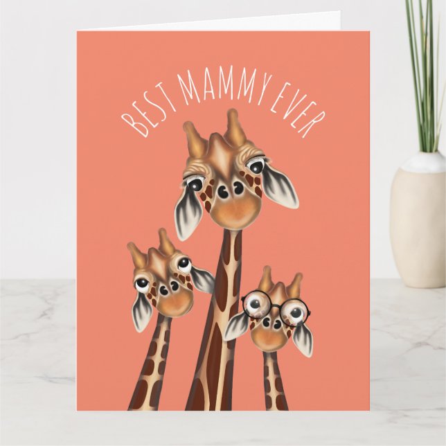 Cartão do Dia das Mães - MELHOR MAMÃE DE TODOS OS  (Frente)