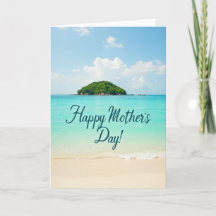 Cartão do Dia das Mães na Praia
