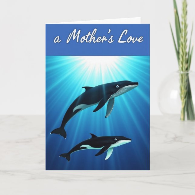Cartão do Dia das Mães Oceânico (Frente)