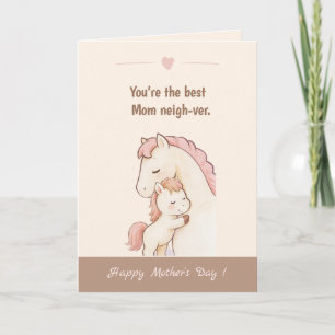 Cartão do Dia das Mães para a Melhor Mãe com Pun C