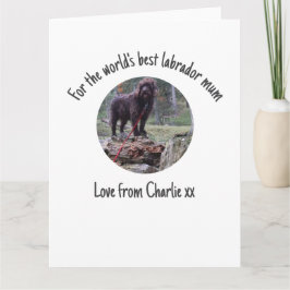 Cartão do Dia das Mães para a Melhor Mãe do Mundo 