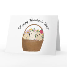 Cartão do dia das mães para cachorros