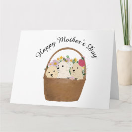 Cartão do dia das mães para cachorros