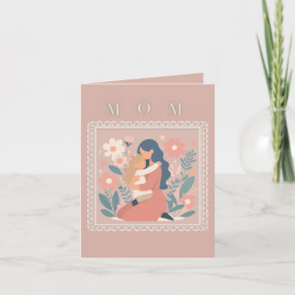 Cartão do Dia das Mães para Mãe e Filho