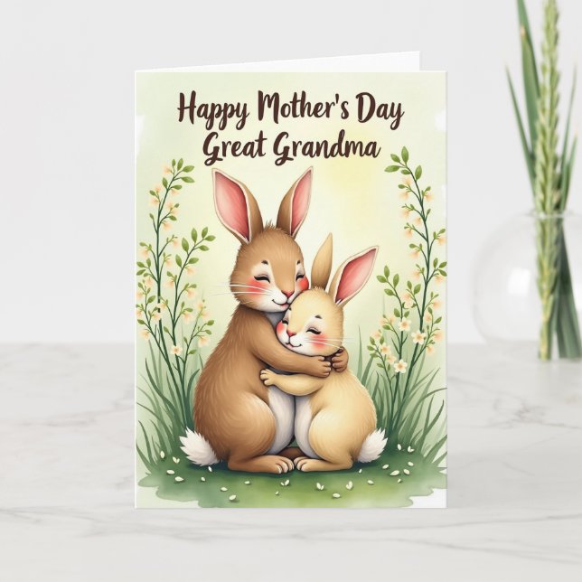 Cartão do Dia das Mães para Mãe Querida (Frente)