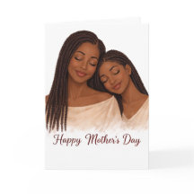 Cartão do Dia das Mães para Preto <om