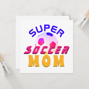 Cartão do Dia das Mães para Super Mãe de Futebol F