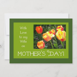Cartão do Dia das Mães para uma Esposa