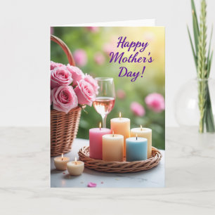 Cartão do Dia das Mães Pastel Candles