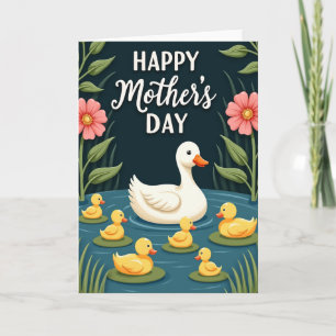 Cartão do Dia das Mães Patinho Querido