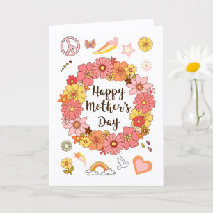 Cartão do Dia das Mães Paz e Amor