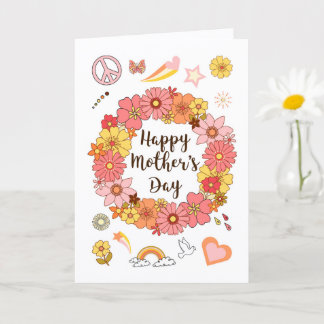 Cartão do Dia das Mães Paz e Amor