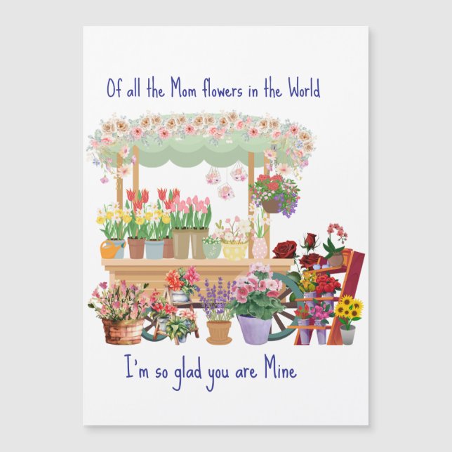 Cartão do Dia das Mães Personalizado (Frente)