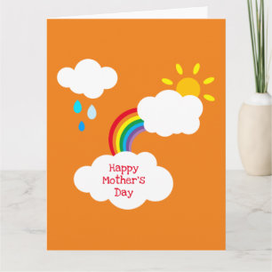 Cartão do Dia das Mães Personalizado com Clima Arc