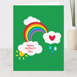 Cartão do Dia das Mães Personalizado do Tempo Arco