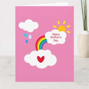 Cartão do Dia das Mães Personalizado do Tempo Arco