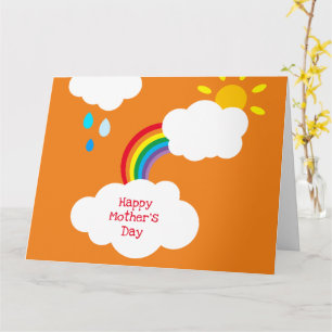 Cartão do Dia das Mães Personalizado do Tempo Arco