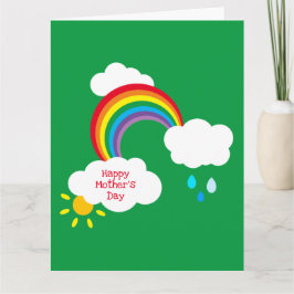 Cartão do Dia das Mães Personalizado do Tempo Arco