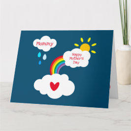 Cartão do Dia das Mães Personalizado do Tempo Arco