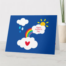 Cartão do Dia das Mães Personalizado do Tempo Arco