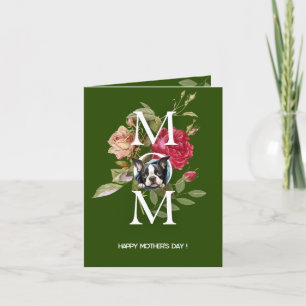 Cartão do Dia das Mães personalizável do Bulldog F