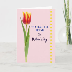 Cartão do Dia das Mães Pétala Dourada