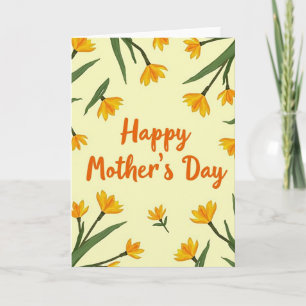 Cartão do Dia das Mães Pintado à Mão