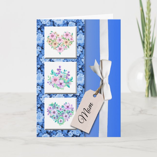 Cartão do Dia das Mães presente de amor (Frente)
