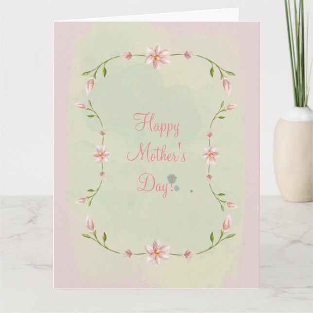 CARTÃO DO DIA DAS MÃES (ROSA) (Frente)