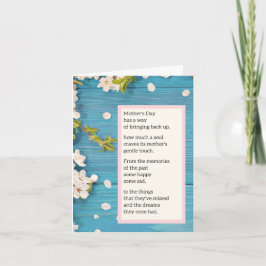 Cartão do Dia das Mães sem Mãe - Poema