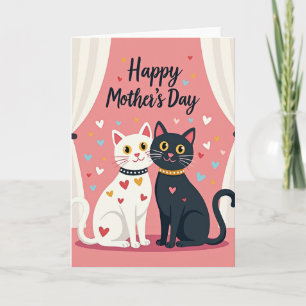Cartão do Dia das Mães Sweet Cats