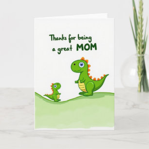 Cartão do Dia das Mães Sweet Reptile