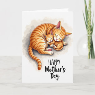 Cartão do Dia das Mães Tabby Love