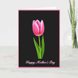 Cartão do Dia das Mães Tulipa Elegante