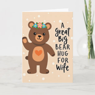 Cartão do Dia das Mães Urso Gentil