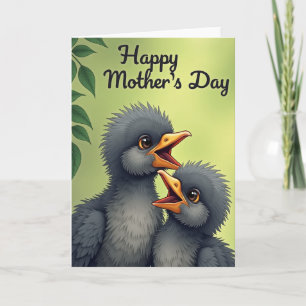 Cartão do Dia das Mães Verde Lima