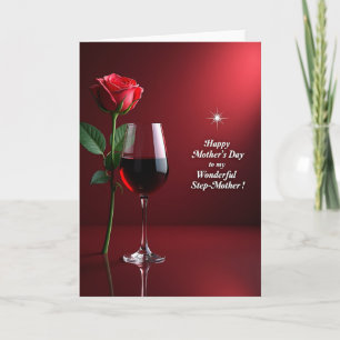 Cartão do Dia das Mães Vinho Ruby